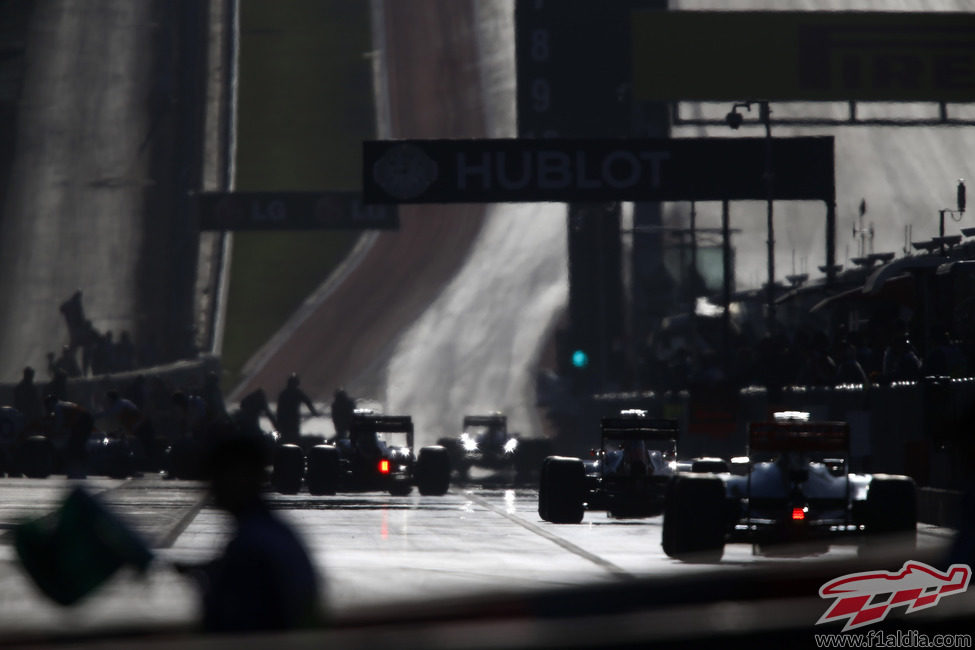 El pitlane del Circuito de las Américas