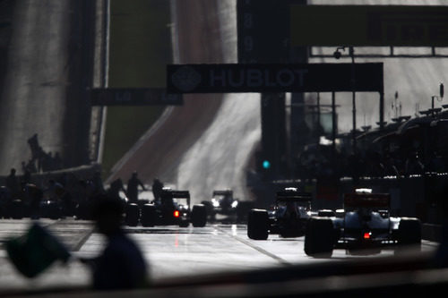 El pitlane del Circuito de las Américas