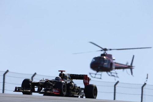 Kimi Räikkönen y el helicóptero