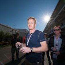 Gordon Ramsay en el 'paddock' de Austin