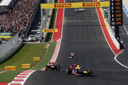 Sebastian Vettel lidera la carrera de Austin