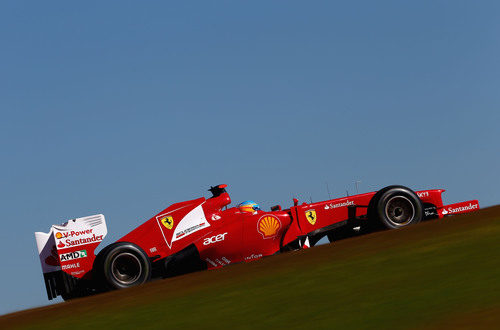 El F2012 de Fernando Alonso en Estados Unidos