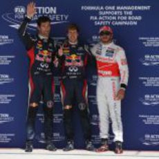 Vettel, Hamilton y Webber, los mejores de la clasificación en Austin