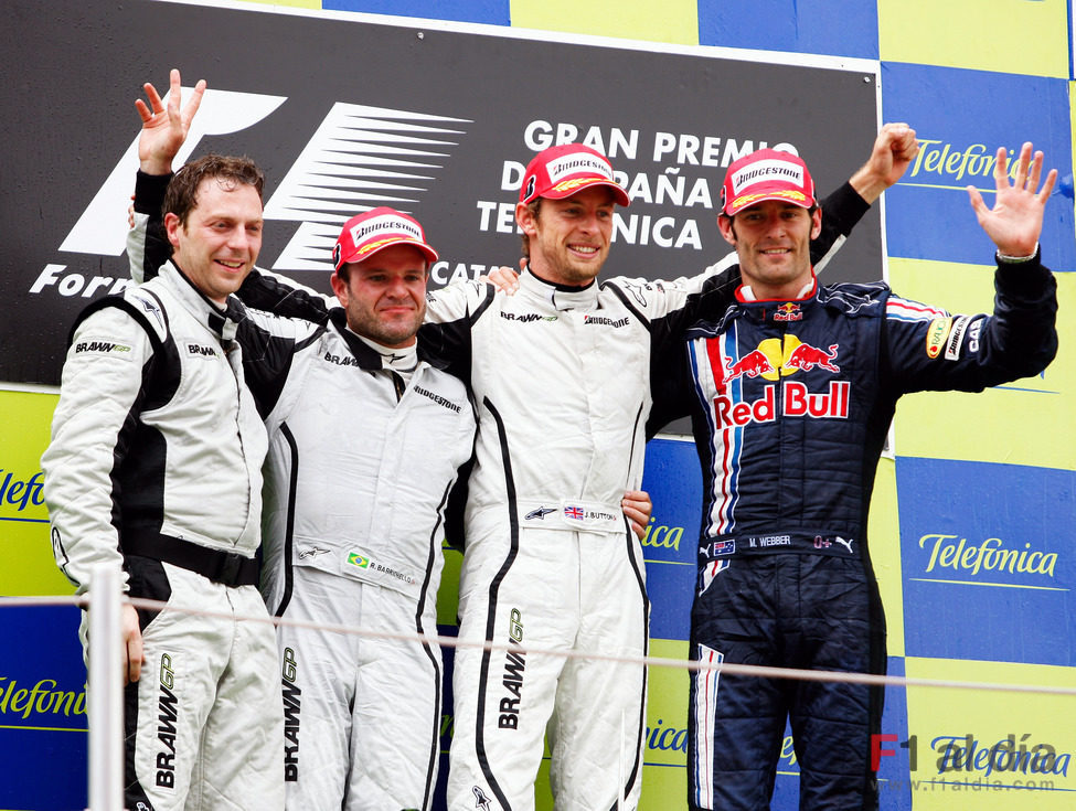 Podio del GP de España 2009