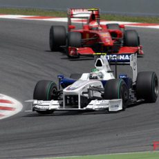 Nick Heidfeld y Kimi Raikkonen