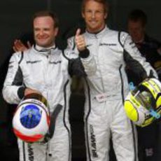 Rubens Barrichello y Jenson Button