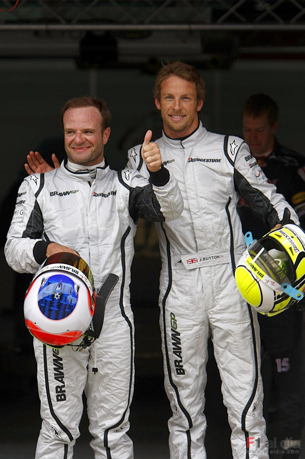 Rubens Barrichello y Jenson Button