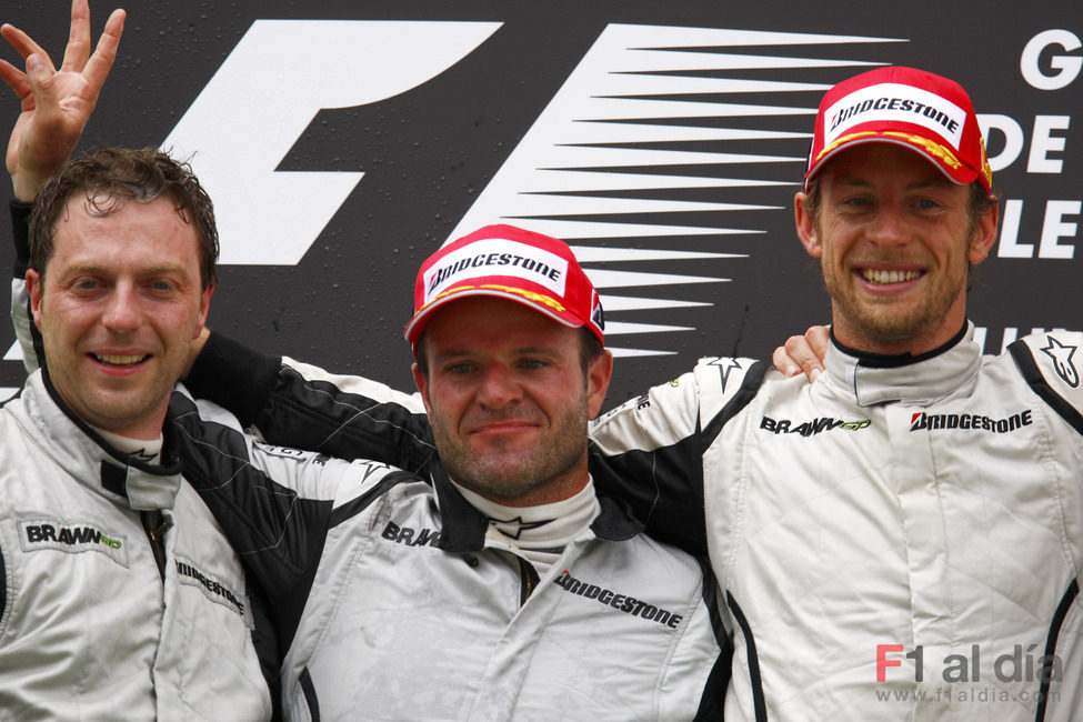 Rubens Barrichello y Jenson Button