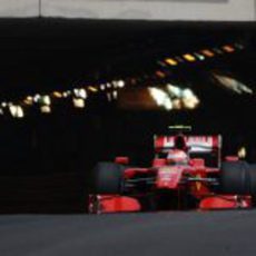 Raikkonen sale del túnel