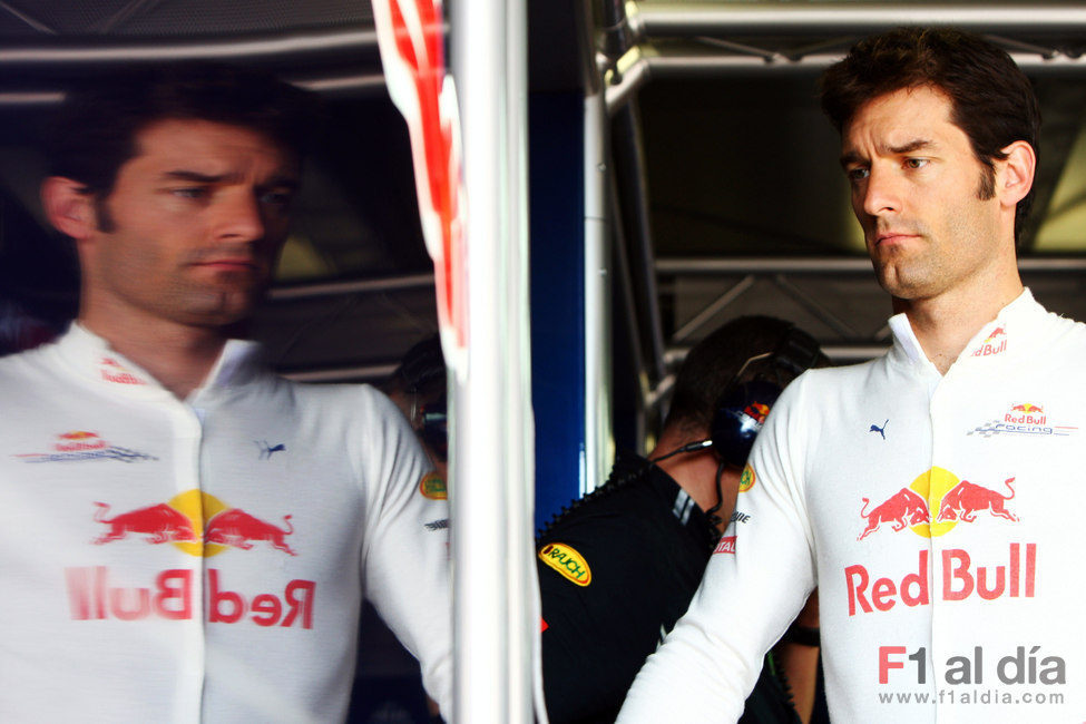  Webber en el box