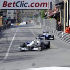 Heidfeld durante la sesión de clasificación