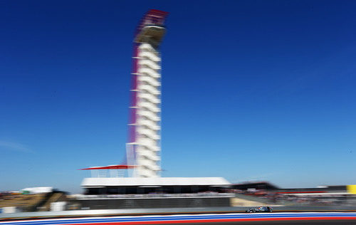 Michael Schumacher rueda el sábado en el Circuito de las Américas