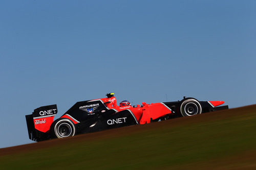 Charles Pic en la clasificación del GP de Estados Unidos 2012