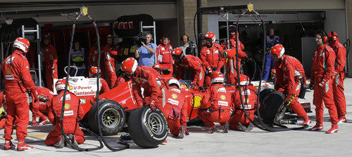 Parada en boxes de Fernando Alonso en EE.UU.