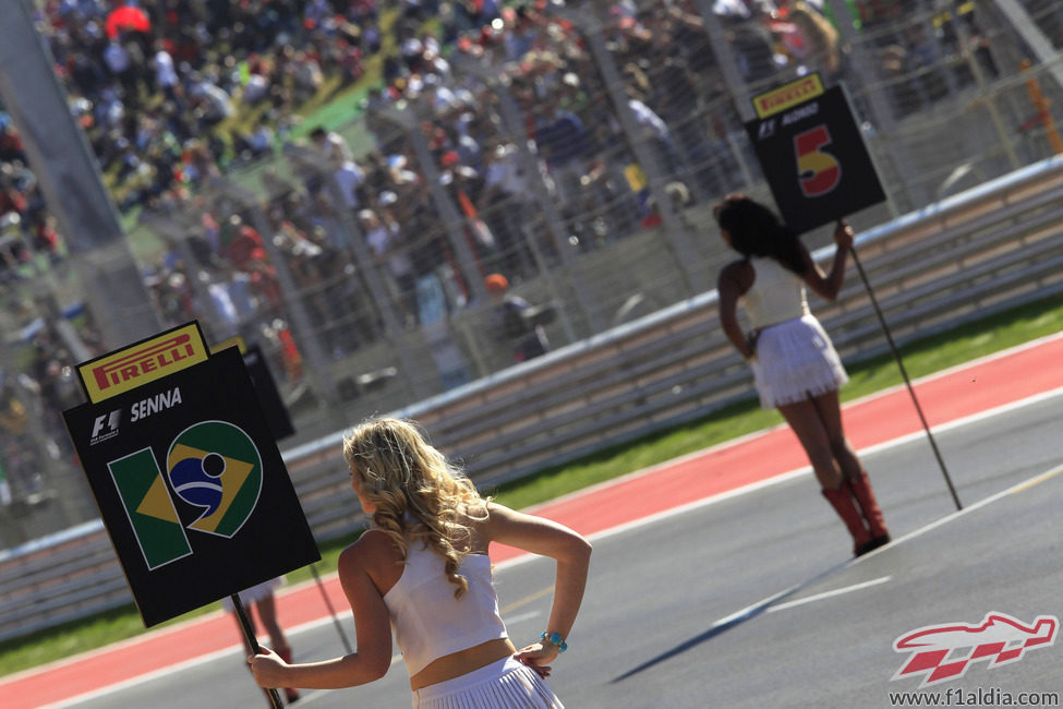 La 'pit babe' de Senna en el Circuito de las Américas