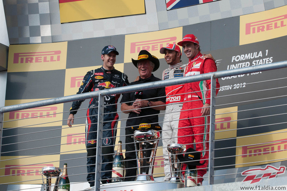 Vettel, Andretti, Hamilton y Alonso en el podio de EE.UU.