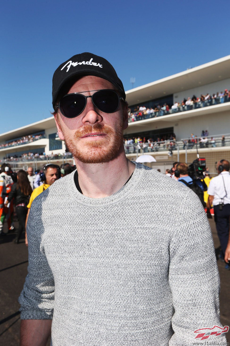 Michael Fassbender en el Circuito de las Américas