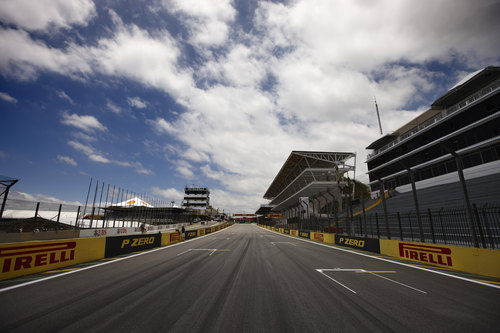 Recta principal del circuito de Interlagos