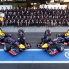 Foto oficial del equipo Red Bull en Brasil