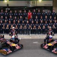 Foto oficial del equipo Toro Rosso en Brasil