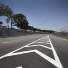 Entrada de boxes del circuito de Interlagos