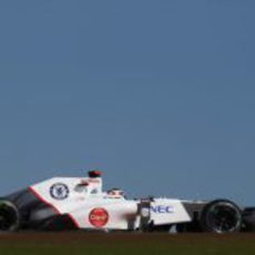 Kamui Kobayashi pilota el C31 en Austin