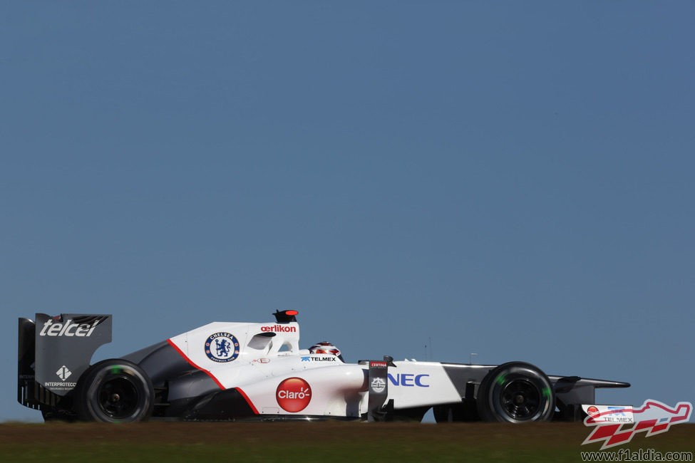 Kamui Kobayashi pilota el C31 en Austin