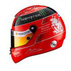 Casco de Michael Schumacher para el GP de Brasil 2012