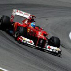 El F2012 de Fernando Alonso se mostró rápido en Interlagos