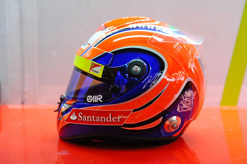 Casco de Felipe Massa para el GP de Brasil 2012