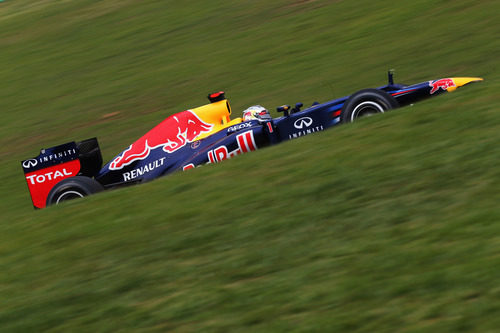 Sebastian Vettel en los libres 3 del GP de Brasil 2012