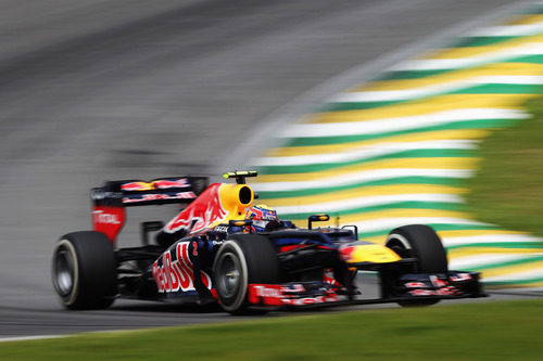 Mark Webber en los libres 3 del GP de Brasil 2012