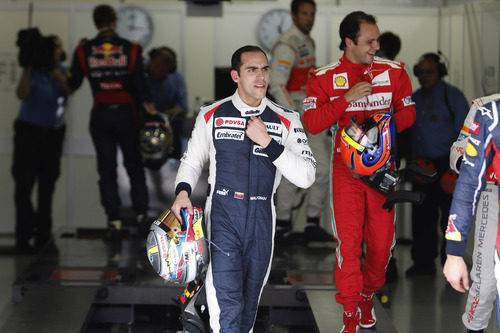 Pastor Maldonado tras finalizar la clasificación de Brasil 2012