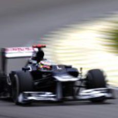 Pastor Maldonado exprimió su Williams en la clasificación de Brasil
