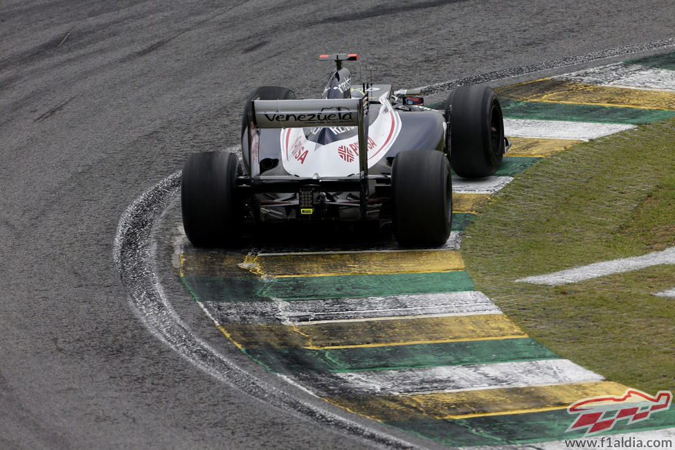 La trasera del Williams de Pastor Maldonado en Interlagos