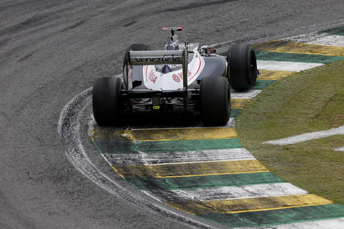 La trasera del Williams de Pastor Maldonado en Interlagos