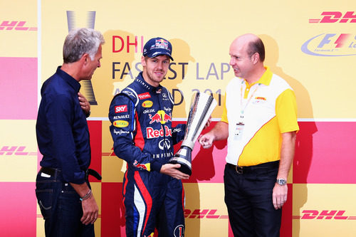 Sebastian Vettel gana el premio DHL de la temporada 2012