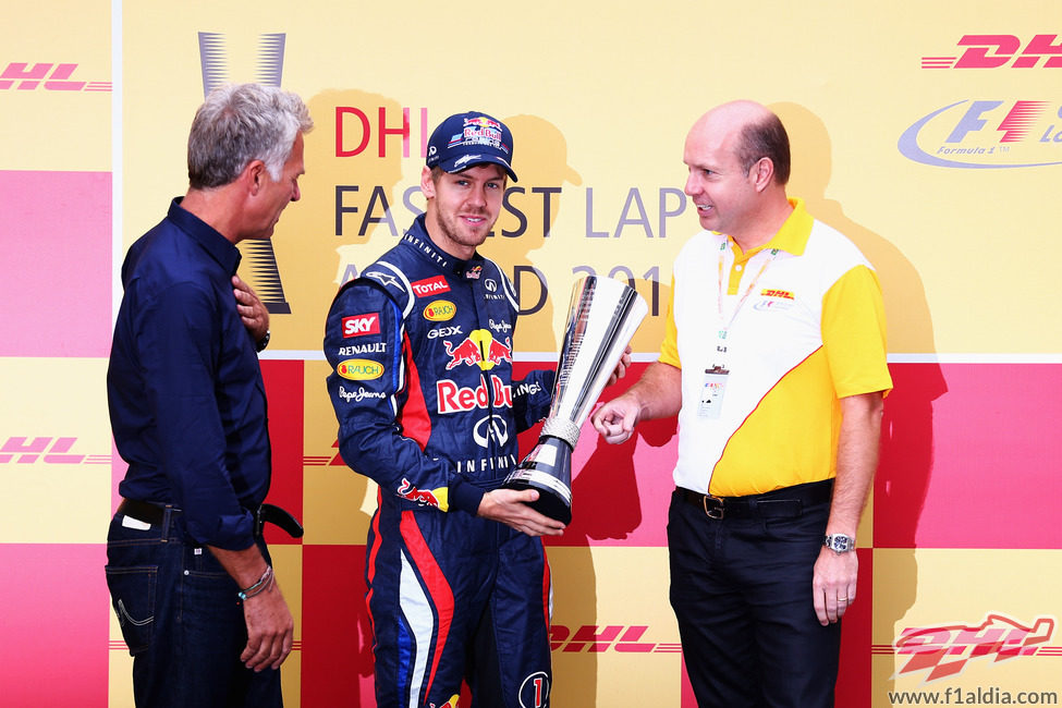 Sebastian Vettel gana el premio DHL de la temporada 2012