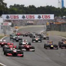 Salida del GP de Brasil 2012