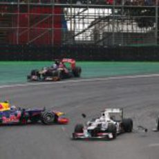 Un Red Bull y un Toro Rosso con problemas en Brasil 2012