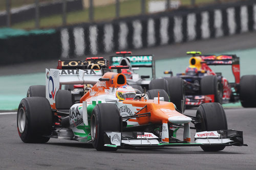 Paul di Resta abandonó en la última vuelta el GP de Brasil 2012