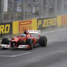 Fernando ALonso cruzó la meta en Interlagos siendo segundo