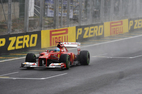 Fernando ALonso cruzó la meta en Interlagos siendo segundo