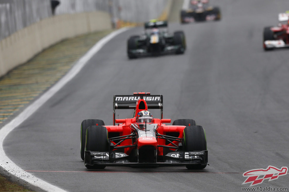 Timo Glock acarició la zona de puntos en Brasil