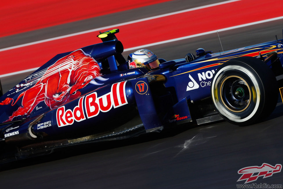 Jean-Eric Vergne prueba el compuesto medio en Austin