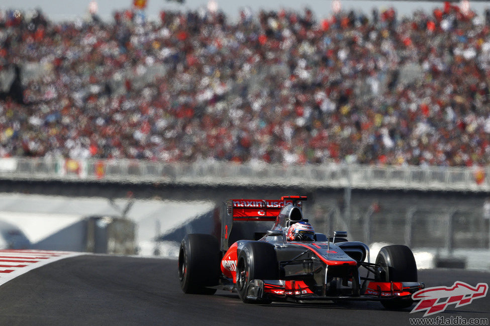 Jenson Button vio ganar a su compañero de equipo en Austin