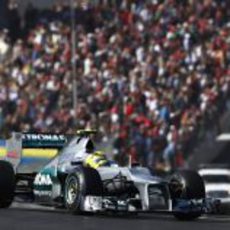 Nico Rosberg tuvo mal ritmo en el GP de Estados Unidos 2012