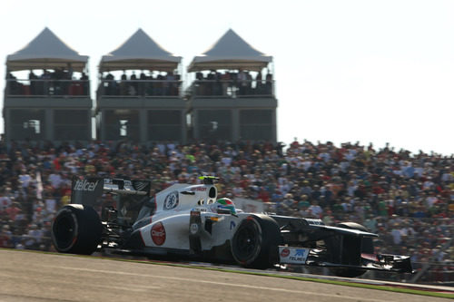 Sergio Pérez no logró puntuar en el GP de Estados Unidos 2012