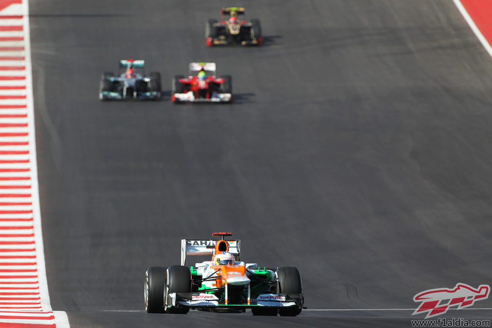 Paul di Resta cruzó la meta en Austin en 15º lugar