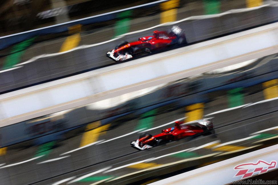 Fernando Alonso en los libres del GP de Brasil 2012